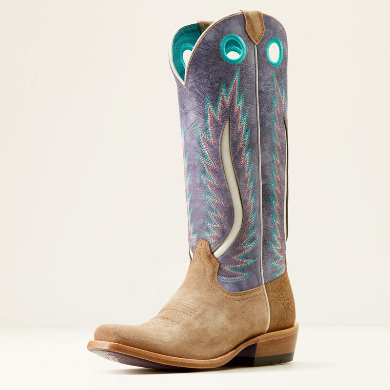 Ariat Women's Futurity Fort Worth Western Boots - Truly Taupe/Lavender Fields