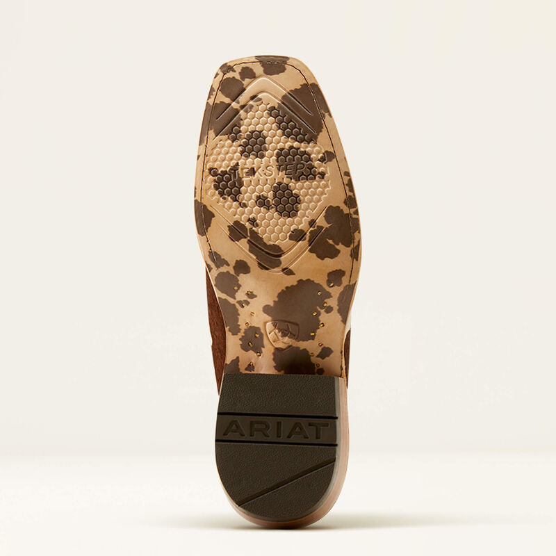 Ariat Women's Futurity Colt Western Boots - Cowtown Hair On/Ruby Red Patent