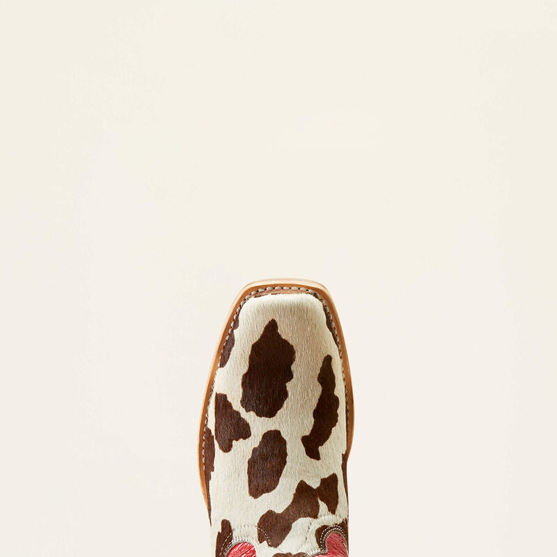 Ariat Women's Futurity Colt Western Boots - Cowtown Hair On/Ruby Red Patent