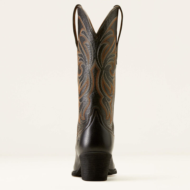 Ariat Women's Heritage J Toe Stretchfit Western Boots - Black Deertan