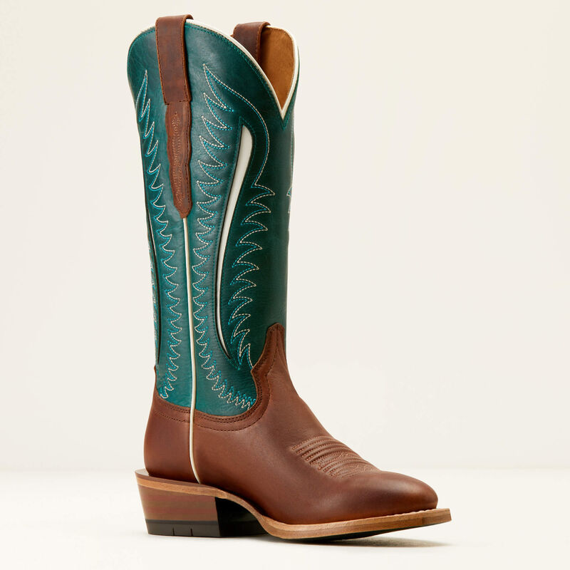 Ariat Women's Futurity Limited Western Boots - Umber Rust/Turquoise Nights