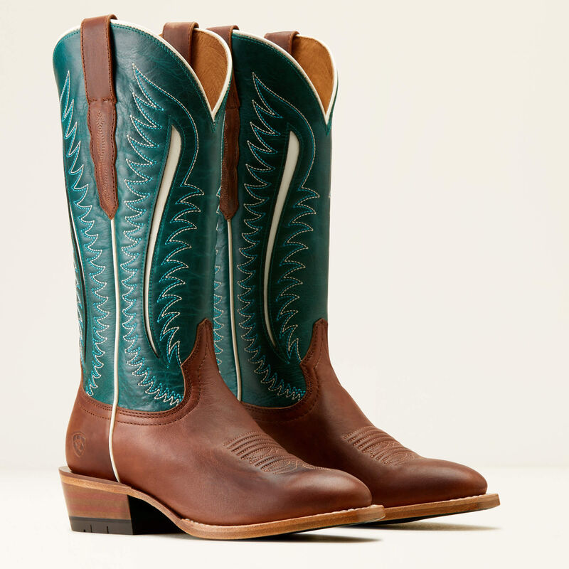 Ariat Women's Futurity Limited Western Boots - Umber Rust/Turquoise Nights