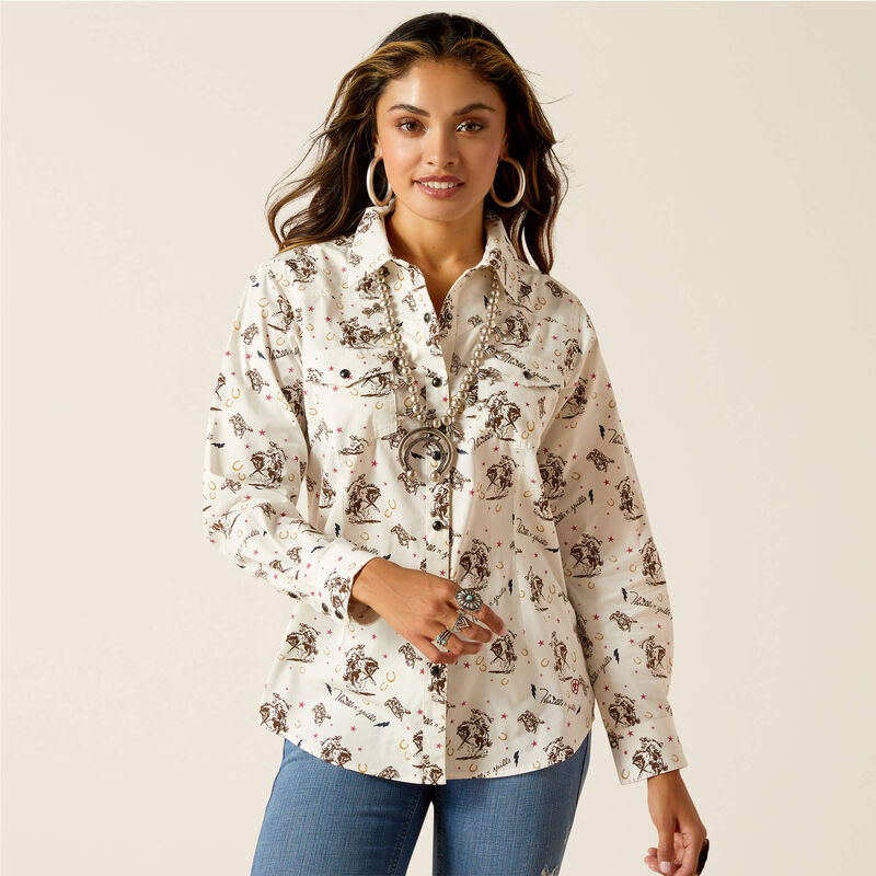 Ariat Women's Thrills N Spills Snap Long Sleeve Shirt