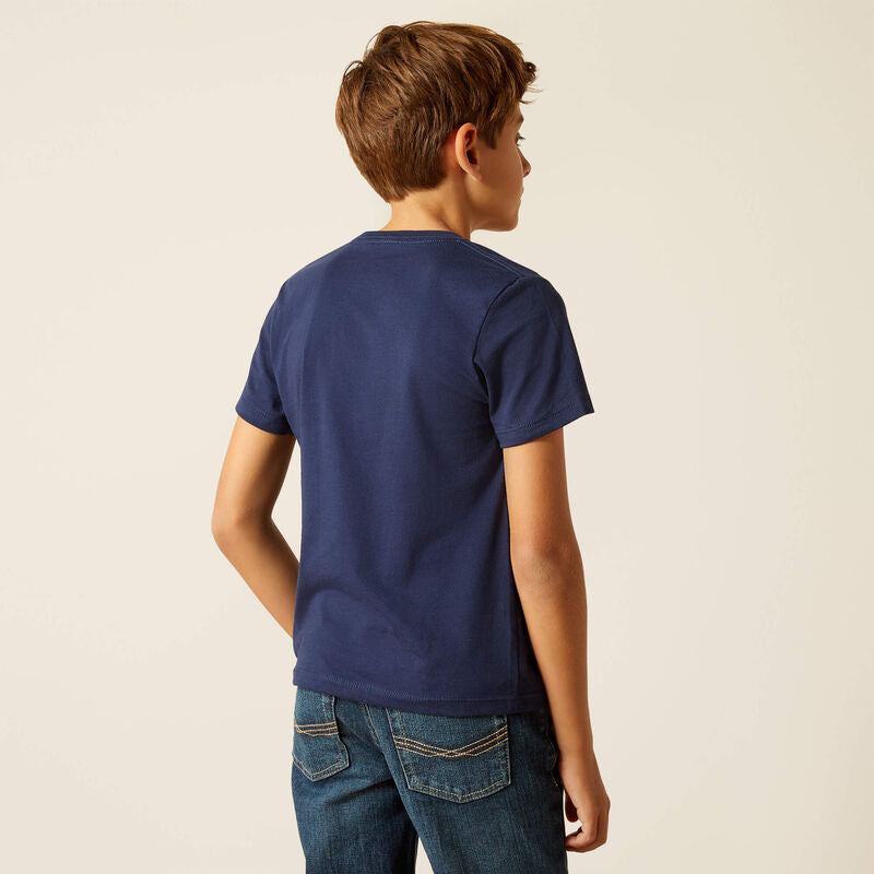 Ariat Boy's Yeehaw T-Shirt - Dark Navy