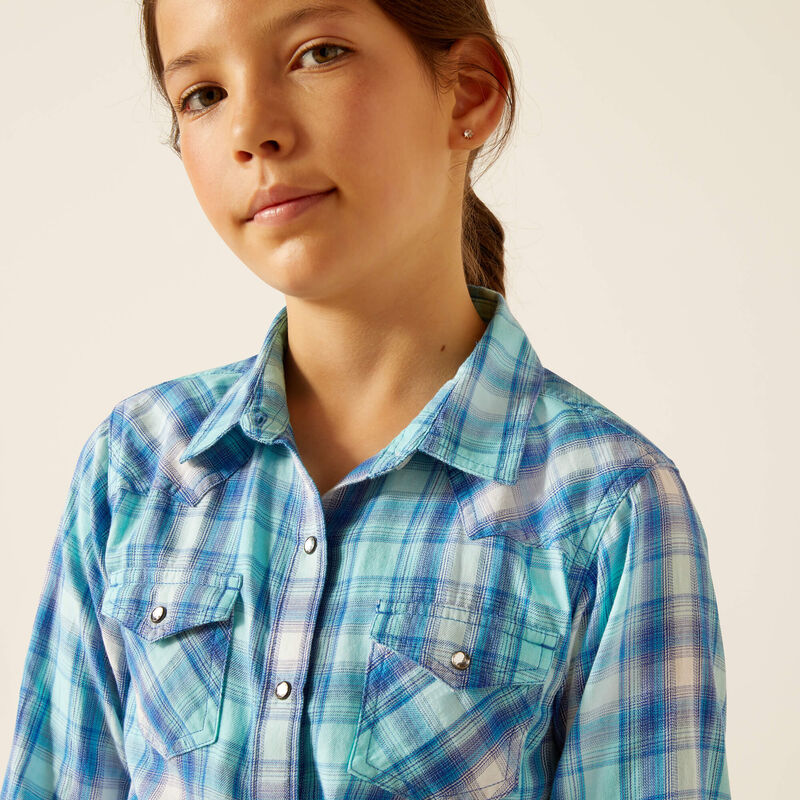 Ariat Girl's Xico Snap Long Sleeve Shirt - Plaid