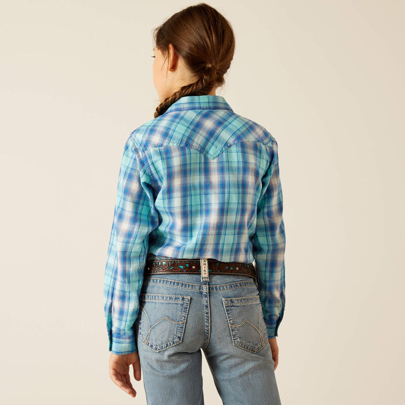 Ariat Girl's Xico Long Sleeve Shirt- Plaid