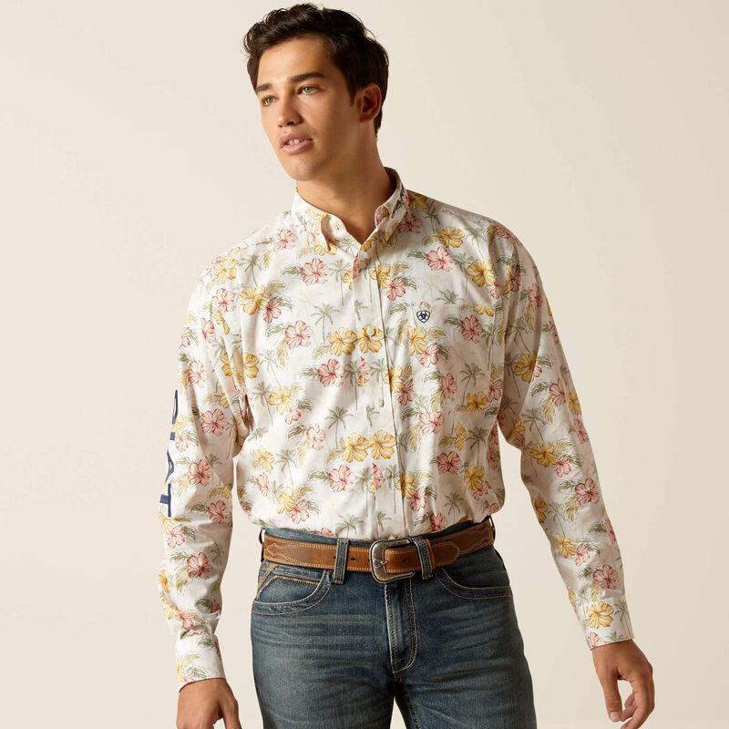 Ariat Men's Charlie Classic Fit Shirt - Gardenia