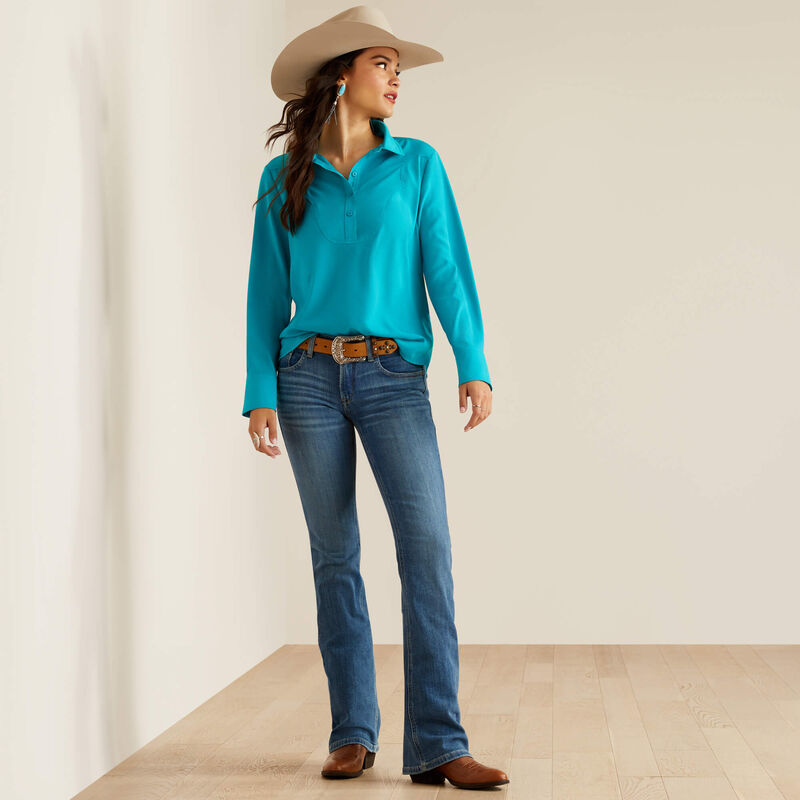 Ariat Women's Arrow Fit Perfect Rise Lili Boot Cut Jeans- Maine