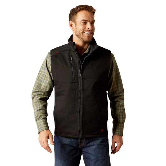Ariat Men's FR Cloud 9 2.0 Insulated Vest- Black