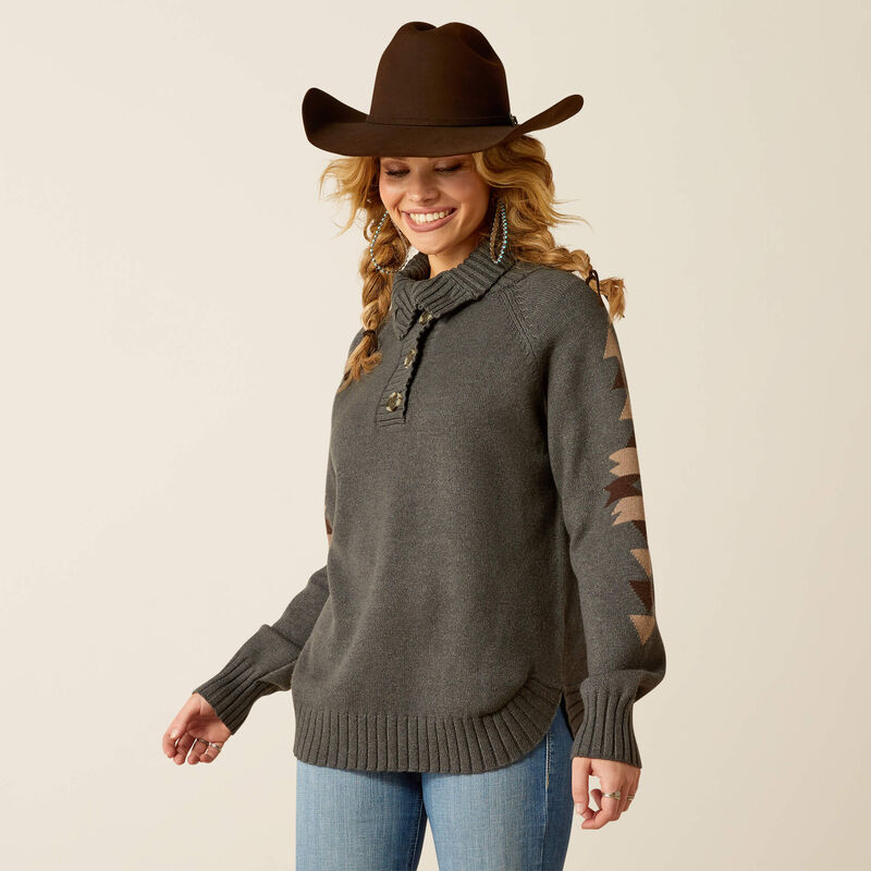 Ariat Women's Madison Sweater - Heather Grey