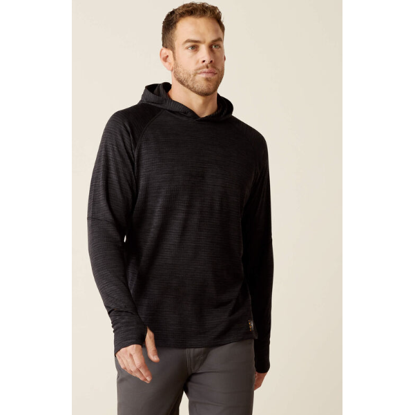 Ariat Men's Rebar Gridwork Hoodie - Black