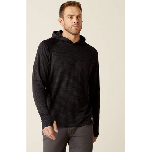 Ariat Men's Rebar Gridwork Hoodie - Black