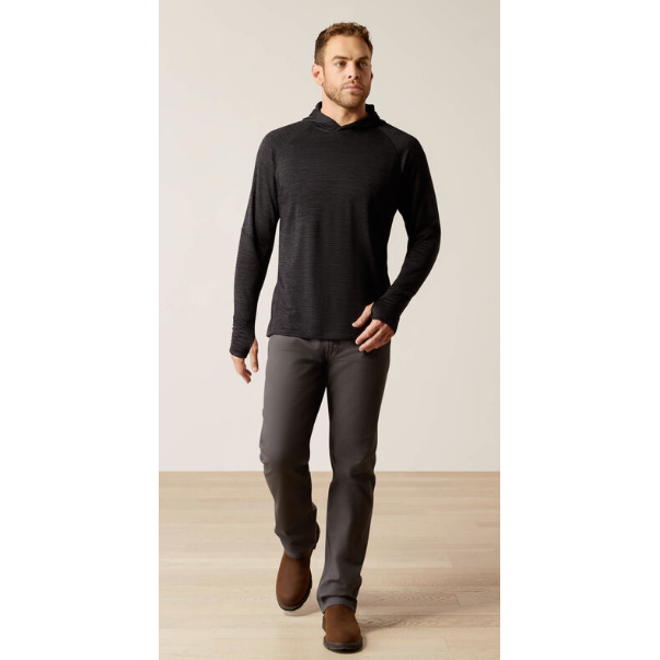 Ariat Men's Rebar Gridwork Hoodie - Black
