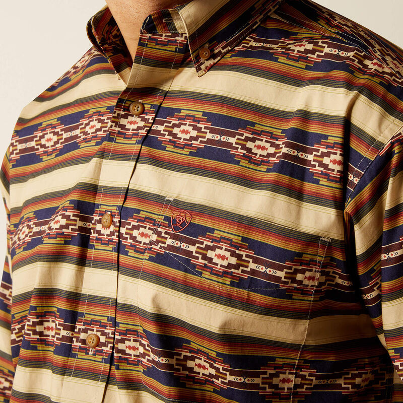 Ariat Men's Stanford Classic Fit Long Sleeve Shirt - Khaki