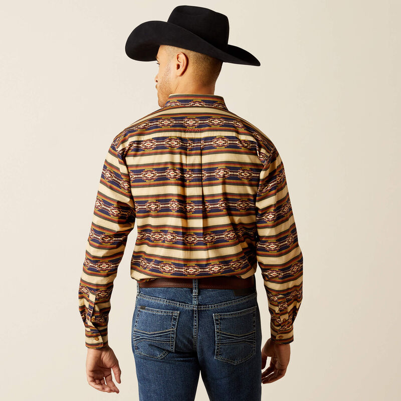 Ariat Men's Stanford Classic Fit Long Sleeve Shirt - Khaki