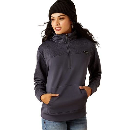 Ariat Women's TEK Fleece Partial Zip Sweatshirt - Southwest/Ombre Blue