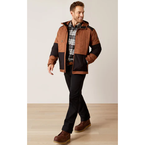 Ariat Men's Rebar Winter Cloud 9 Water Resistant Insulated Jacket - Aztec
