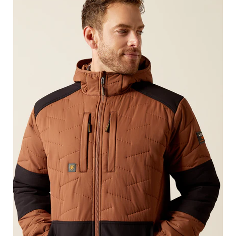 Ariat Men's Rebar Winter Cloud 9 Water Resistant Insulated Jacket - Aztec