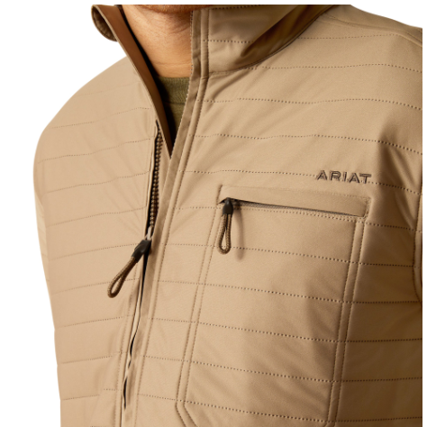 Ariat Men's Wylie Full Zip Jacket - Khaki