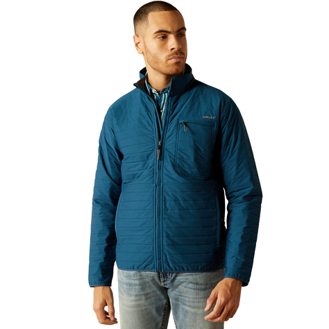 Ariat Men's Wylie Full Zip Long Sleeve Jacket- Blue