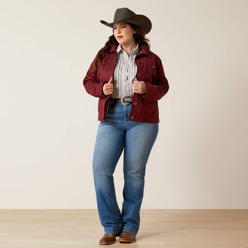 Ariat Women's Grizzly Rancher Jacket- Tawny Port