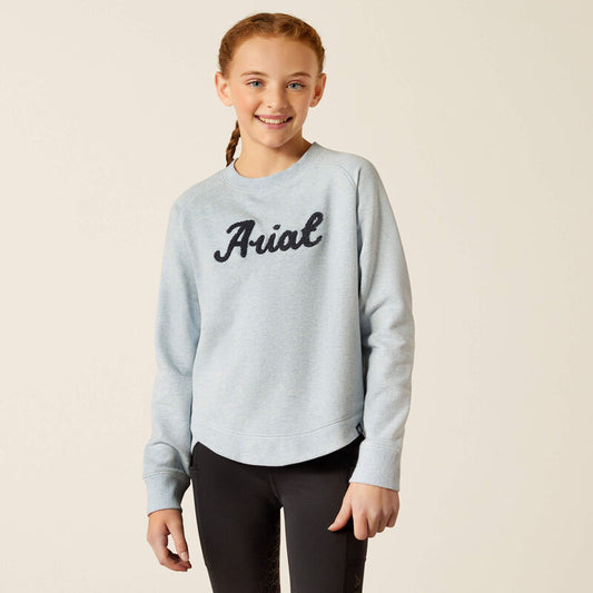 Ariat Girl's Benicia Sweatshirt - Cerulean Heather