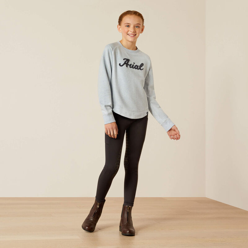 Ariat Girl's Benicia Sweatshirt - Cerulean Heather