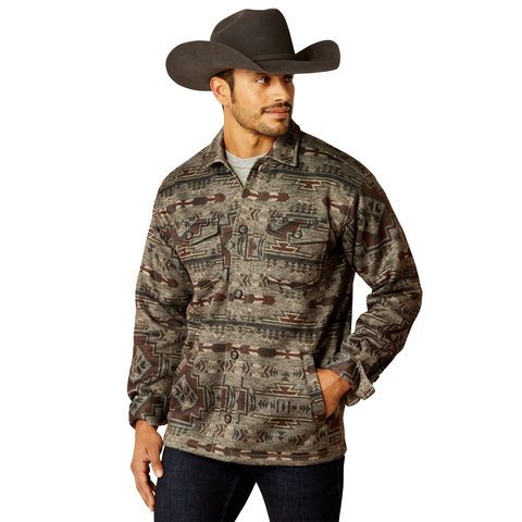 Ariat Men's Caldwell Printed Long Sleeve Shirt - Brindle