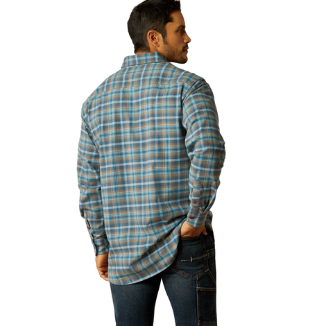 Ariat Men's Rebar Flannel DuraStretch Work Shirt - Stargazer