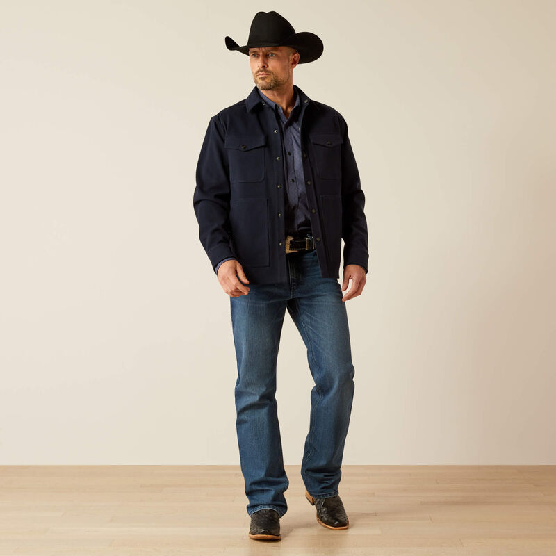 Ariat Men's Relentless Amarillo Shirt Jacket - Navy