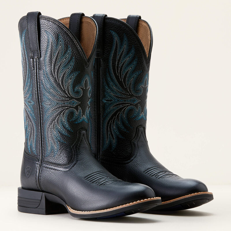 Ariat Women's Ranahan Western Boot - Black Deertan