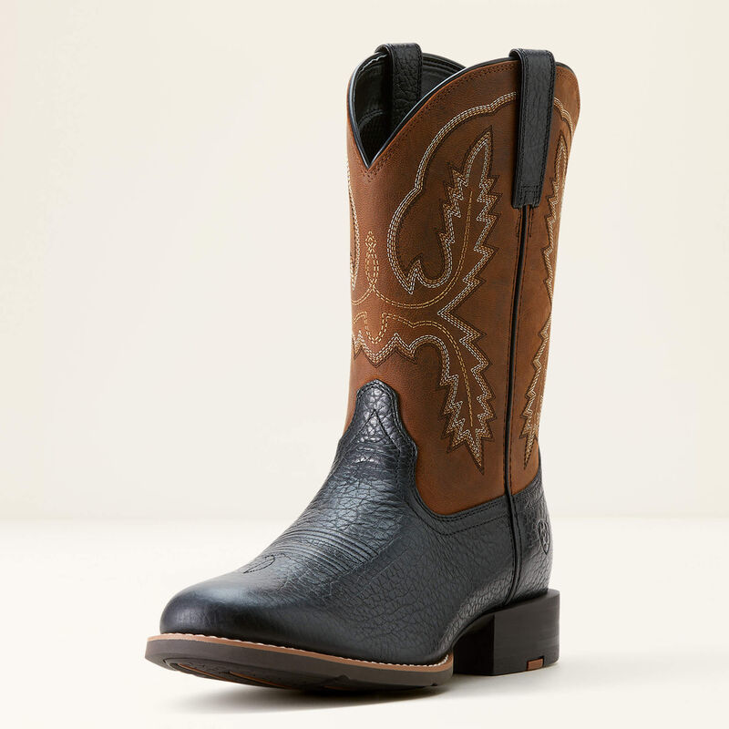 Ariat Men's Sport Stratten Cowboy Boot - Black Adobe