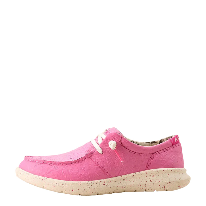 Ariat Women's Hilo Floral Embossed Shoes - Hot Pink