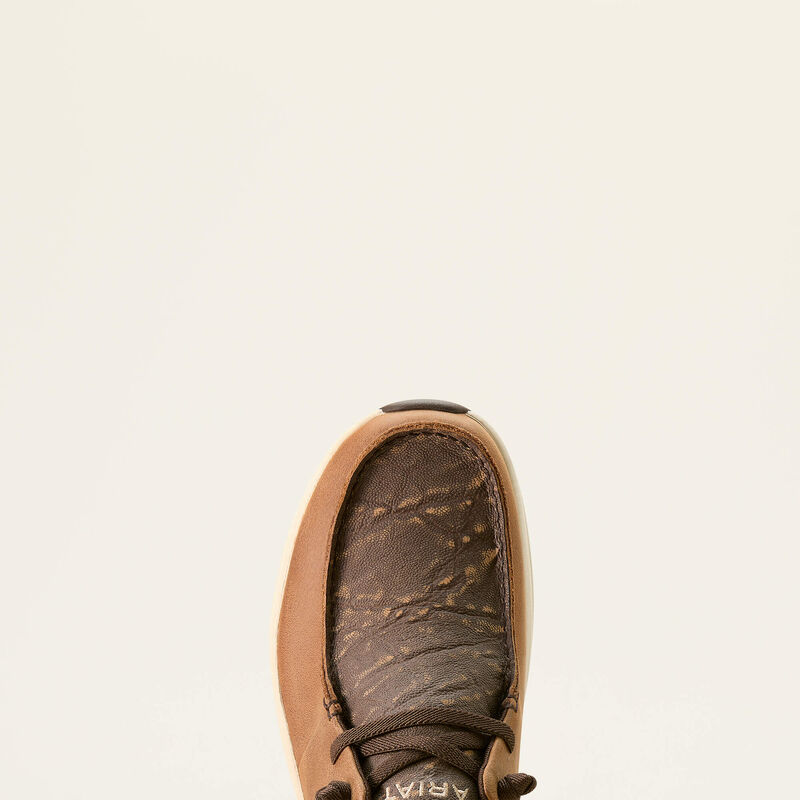 Ariat Men's Buckeye Shoes- Tan/Beige Elephant Print