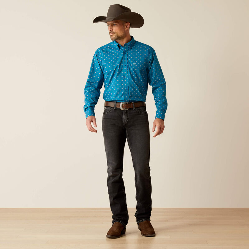 Ariat Men's Paxton Classic Fit Shirt - Teal