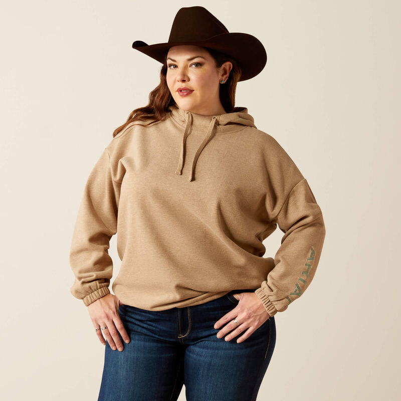 Ariat Women's Essential Hoodie - Dark Oatmeal