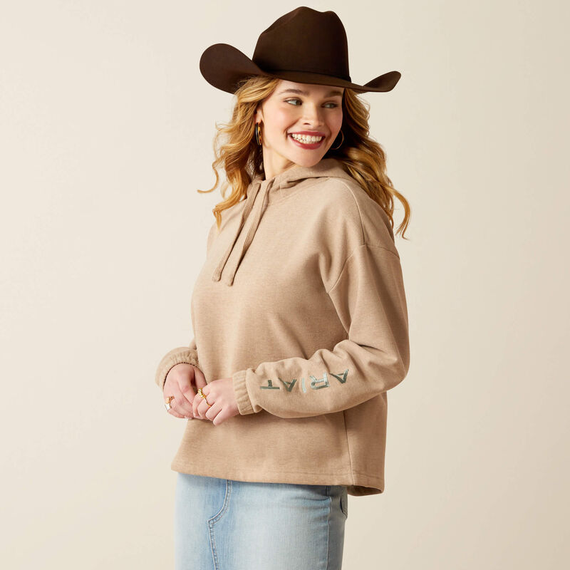 Ariat Women's Essential Hoodie - Dark Oatmeal