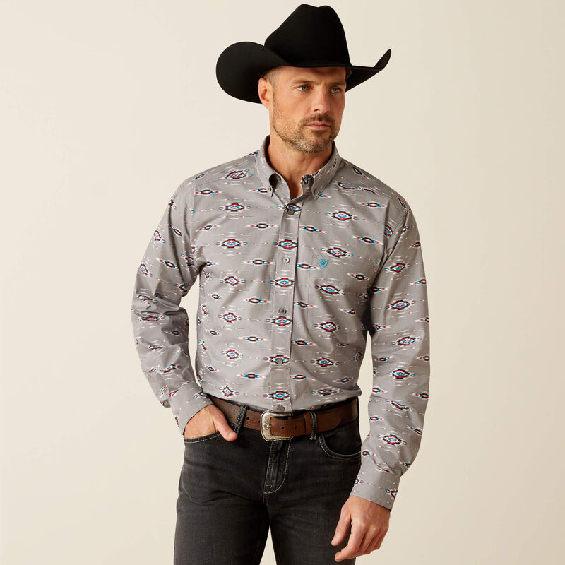 Ariat Men's Jarrod Classic Fit Shirt - Grey