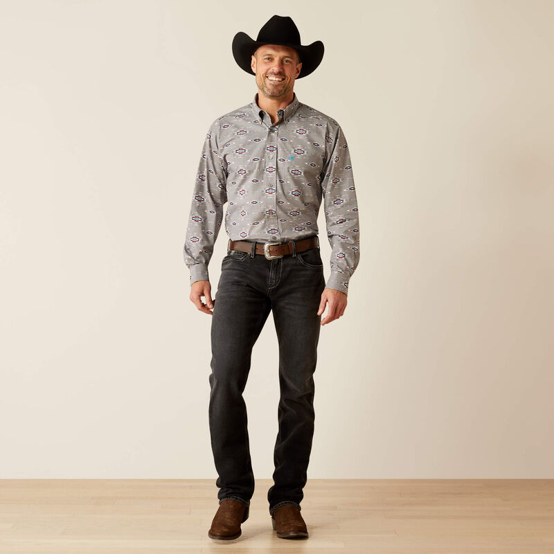 Ariat Men's Jarrod Classic Fit Shirt - Grey