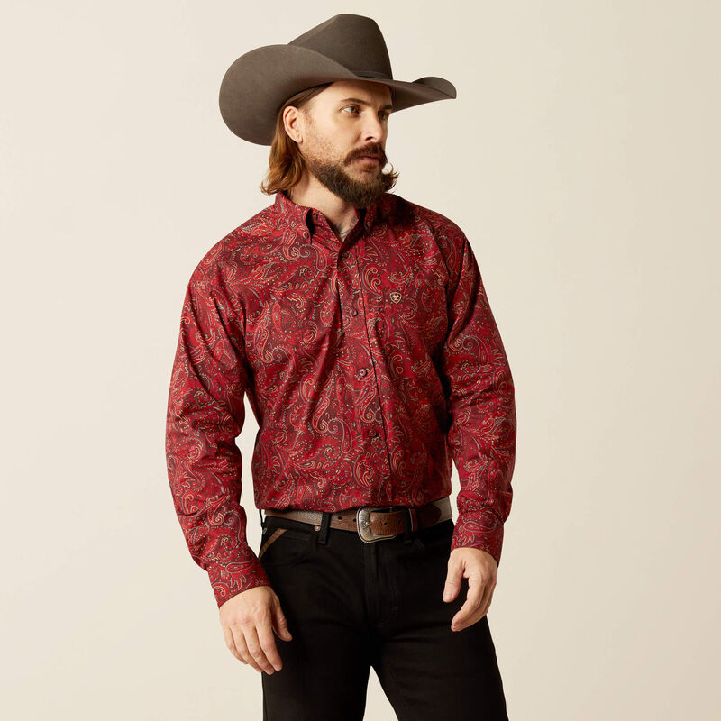 Ariat Men's Jaydon Classic Fit Shirt - Red