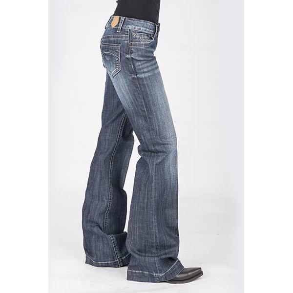 Tin Haul Apparel Women's Ella Trouser Jean- Blue