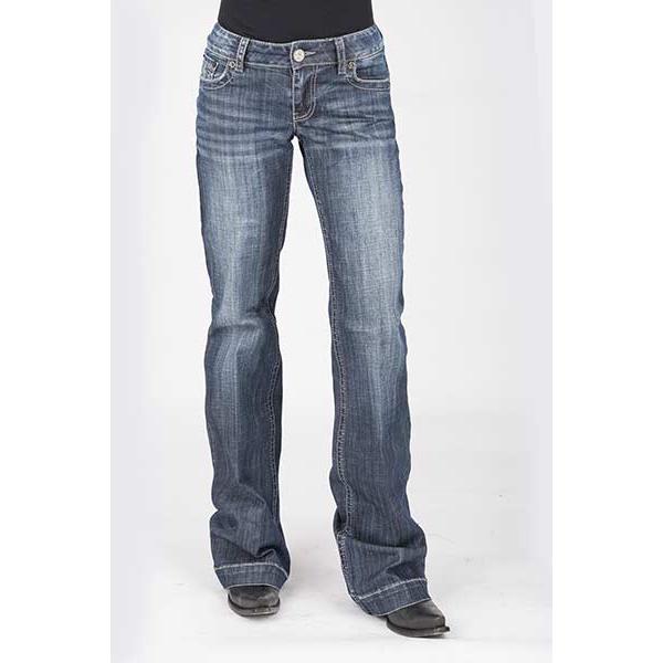 Tin Haul Apparel Women's Ella Trouser Jean- Blue