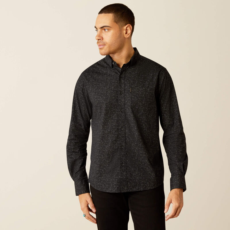 Ariat Men's Marcel Modern Long Sleeve Shirt - Black