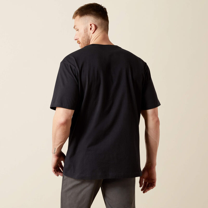 Ariat Men's Short Sleeve Cactus Rider Tee Shirt- Black