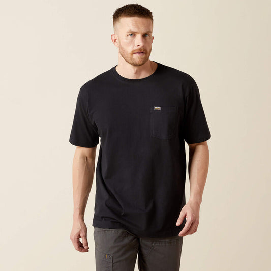 Ariat Men's Short Sleeve Cactus Rider Tee Shirt- Black