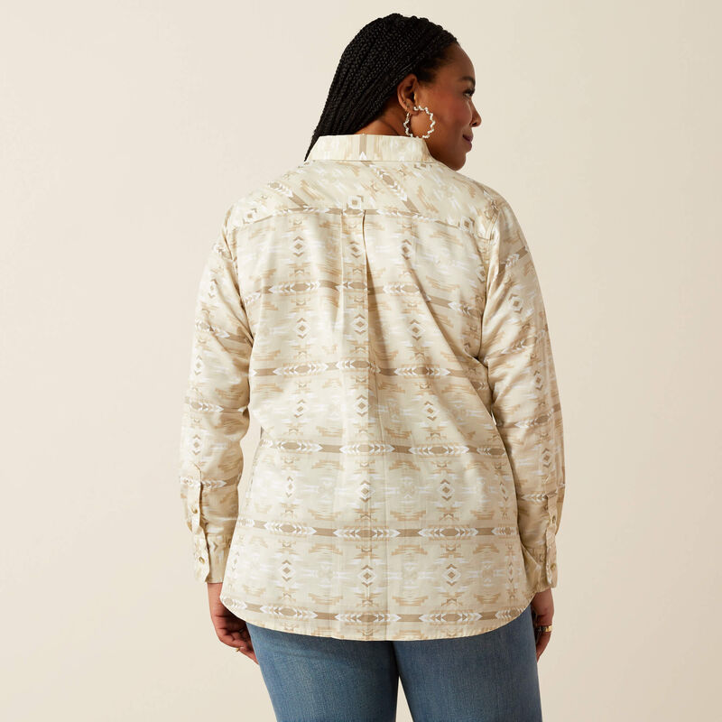 Ariat Women's Billie Jean Shirt - Sandstone Southwest Print