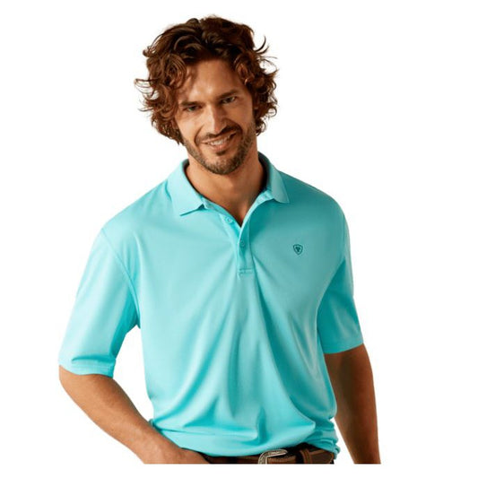 Ariat Men's TEK SS Polo - Blue Radiance