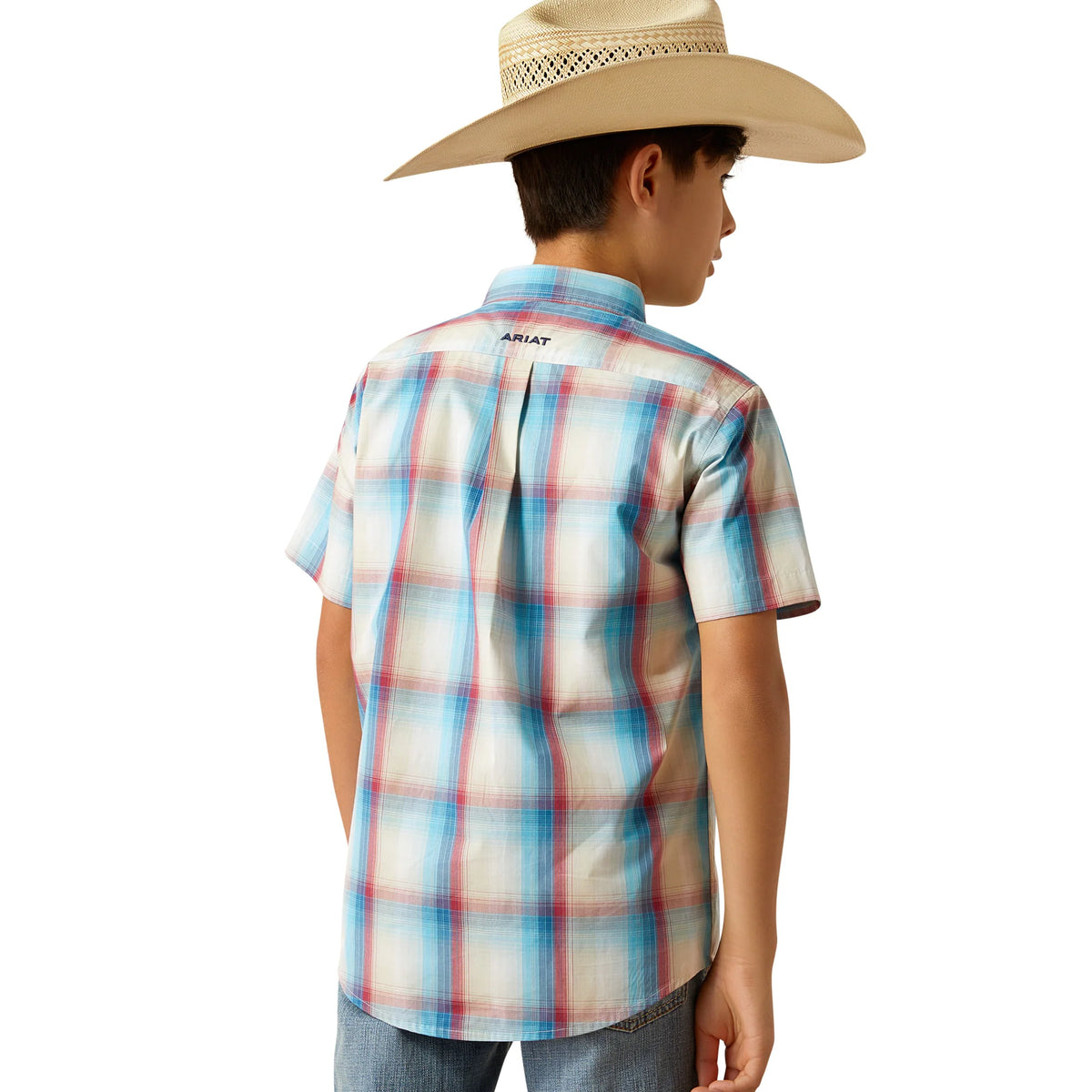 Ariat Boy's Pro Series Sunny Classic Fit Shirt - Blue - Irvine Tack & Western Wear