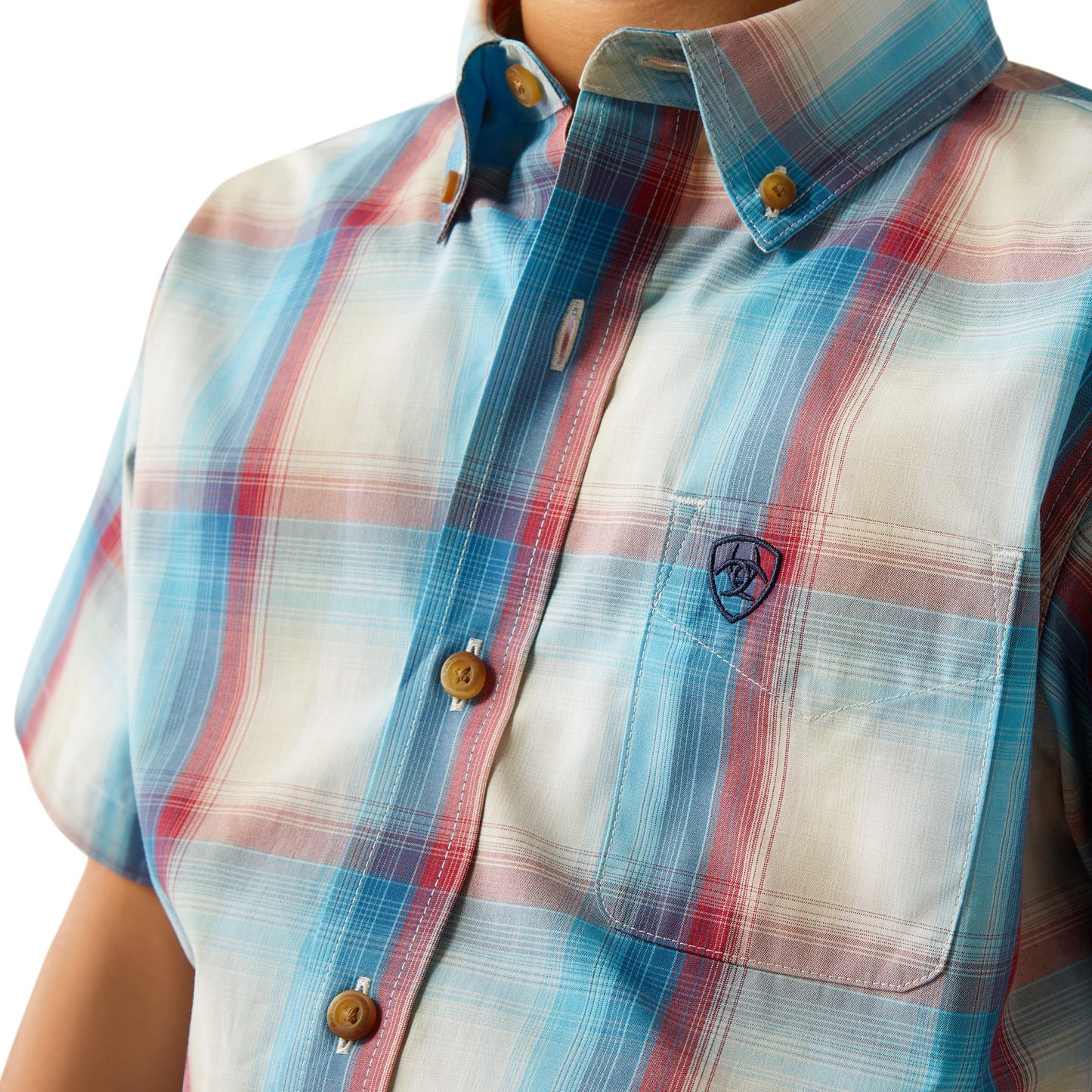 Ariat Boy's Pro Series Sunny Classic Fit Shirt - Blue