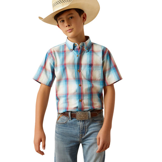 Ariat Boy's Pro Series Sunny Classic Fit Shirt - Blue